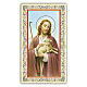 Heiligenbildchen, Jesus, der gute Hirte IV, 10x5 cm, Gebet in italienischer Sprache s1