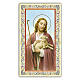 Holy card, Jesus Good Shepherd, Prayer ITA, 10x5 cm s1