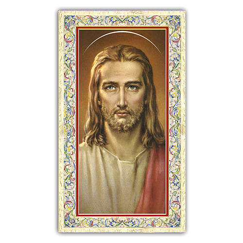 Holy card, Jesus Christ, "Inondami del tuo Spirito" Fill me with Your Spirit by Mother Teresa ITA, 10x5 cm 1
