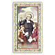 Heiligenbildchen, Heiliger Johannes Baptist de La Salle, 10x5 cm, Gebet in italienischer Sprache s1