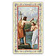 Heiligenbildchen, Heiliger Johannes der Täufer, 10x5 cm, Gebet in italienischer Sprache s1