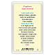 Holy card, Saint Thomas Aquinas, Student's Prayer ITA, 10x5 cm s2