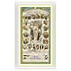Image pieuse Notre-Dame du St Rosaire miniatures 20 Mystères du Rosaire ITA 10x5 cm s1
