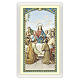 Holy card, Last Supper, Meal Prayer ITA 10x5 cm s1
