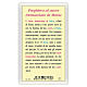 Holy card, Immaculate Heart of Mary, Prayer ITA 10x5 cm s2