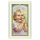 Holy card, Child, Morning Offering ITA 10x5 cm s1
