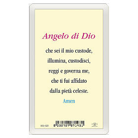 Holy card, Guardian Angel, Angel of God ITA 10x5 cm