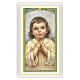 Image votive enfant prière pour mes grands-parents ITA 10x5 cm s1