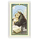 Holy card, Saint Anthony of Padua, Prayer against Temptation ITA 10x5 cm s1