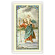 Image votive St Christophe Prière de l'automobiliste ITA 10x5 cm s1