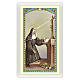 Image votive Ste Rita de Cascia Prière à Ste Rita ITA 10x5 cm s1
