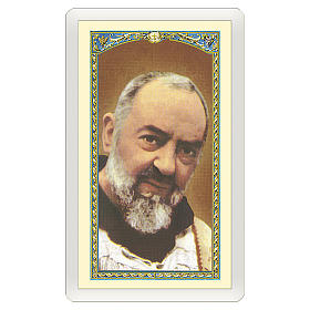 Holy card, Padre Pio, Prayer of Saint Pio ITA 10x5 cm