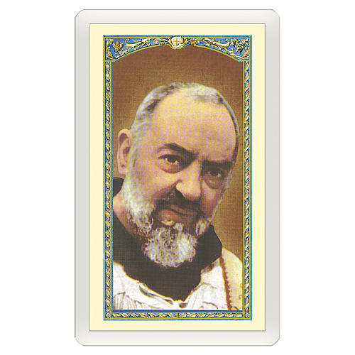 Holy card, Padre Pio, Prayer of Saint Pio ITA 10x5 cm 1