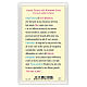 Holy card, Saint Therese of Lisieux, Prayer to Saint Therese of Lisieux ITA 10x5 cm s2