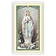 Image dévotion Notre-Dame de Lourdes Neuvaine à Notre-Dame de Lourdes ITA 10x5 cm s1