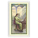 Holy card, Saint Cecilia, Musician's Prayer ITA 10x5 cm s1