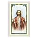 Image votive Christ bénissant Notre Père ITA 10x5 cm s1
