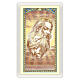 Heiligenbildchen, Heilige Dreifaltigkeit, 10x5 cm, Gebet in italienischer Sprache, laminiert s1