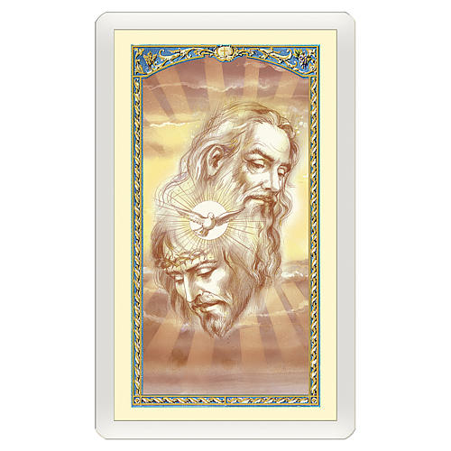 Holy card, Trinity, Creed ITA 10x5 cm 1