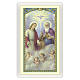 Holy card, Trinity, Prayer to the Holy Trinity ITA 10x5 cm s1