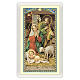 Holy card, Nativity, Poem to Baby Jesus ITA 10x5 cm s1
