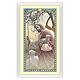 Heiligenbildchen, Jesus, der Gute Hirte, 10x5 cm, Gebet in italienischer Sprache, laminiert s1