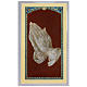 Holy card, Praying Hands by Durer, Serenity Prayer ITA 10x5 cm s1