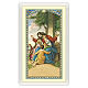 Holy card, Jesus with children, The Value of a Smile ITA 10x5 cm s1