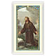 Holy card, Saint Francis of Assisi, Where There Is Charity ITA, 10x5 cm s1