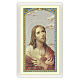 Holy card, Sacred Heart, Abandonment to God ITA, 10x5 cm s1