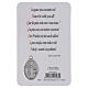 Image pieuse Pape Léon XIV avec médaille en métal et prière multilingue 10x5 cm s2