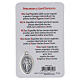 Laminated devotional image of Saint Expedite with metal medal and prayer, 4x2 in s2