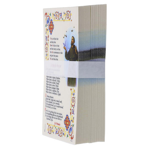 St. Francis Peace Prayer Card, 15x10 cm, English language 2