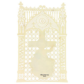 Image pieuse de l'Enfant Jésus décorée de dentelle 11x7 cm