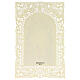 Image pieuse de l'Eucharistie ornée de dentelle 11x7 cm s2