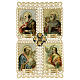 Image pieuse des Saints Évangélistes avec décoration en dentelle 11x7 cm s1