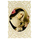 Image pieuse de Sainte Rita de Cascia avec décoration en dentelle 11x7 cm s1