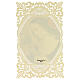 Image pieuse de Sainte Rita de Cascia avec décoration en dentelle 11x7 cm s2