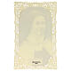 Holy card of Saint Therese of Lisieux with lace decoration, 4x3 in s2