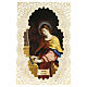 Santino di Santa Cecilia decoro merlettato 11x7 cm s1