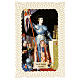 Santino di Santa Giovanna d'Arco decoro merlettato 11x7 cm s1