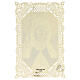 Santino di Santa Brigida di Svezia decoro merlettato 11x7 cm s2
