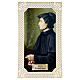 Santino di Santa Elizabeth Seton decoro merlettato 11x7 cm s1