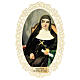 Image sainte de Sœur Marie de la Croix ornée de dentelle 11x7 cm s1