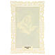 Image pieuse de Sainte Scholastique décorée de dentelle 11x7 cm s2