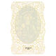 Estampa religiosa de Santa Margarita de Escocia adorno en encaje 11x7 cm s2