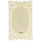 Holy card of Saint Anthony of Padua with lace decoration, 4x3 in s2