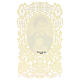 Estampa religiosa de Santo Domingo encaje decorativo 11x7 cm s2