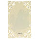 Image pieuse de Saint François d'Assise décorée de dentelle 11x7 cm s2