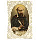 Holy card of Saint Francis de Sales, lace decoration, 4x3 in s1